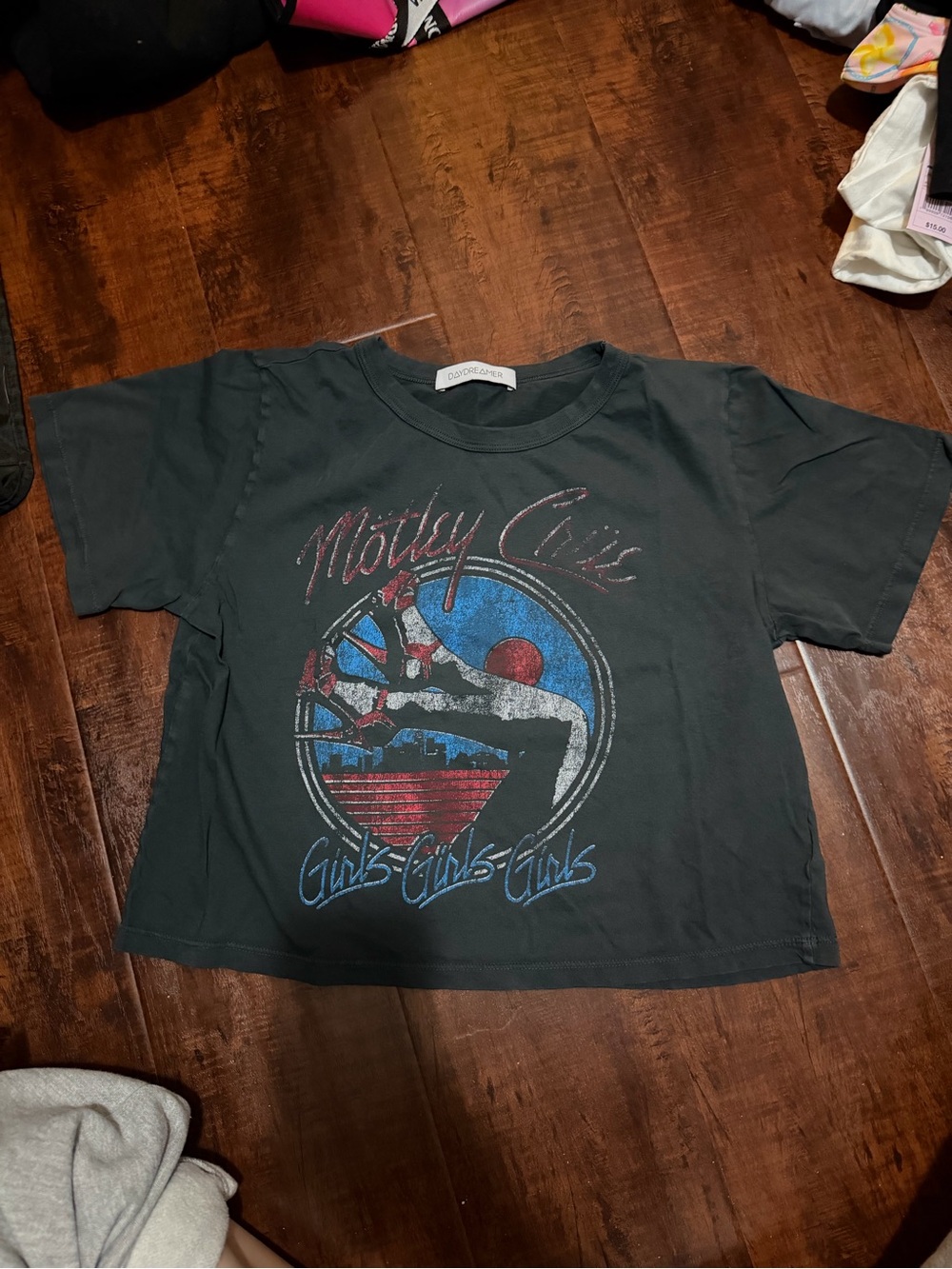 Daydreamer Black Mötley Crüe Graphic Crop Tee
